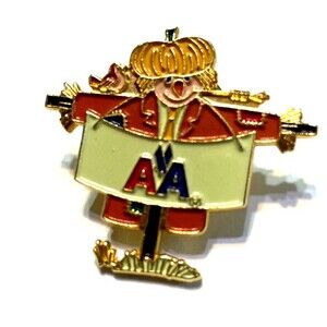 Rare Vintage American Airlines Scarecrow Pin Enamel Lapel Pin